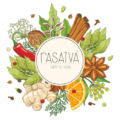 Rasatav's logo representing natural Indian spices, highlighting pure and healthy flavors from farm to home.