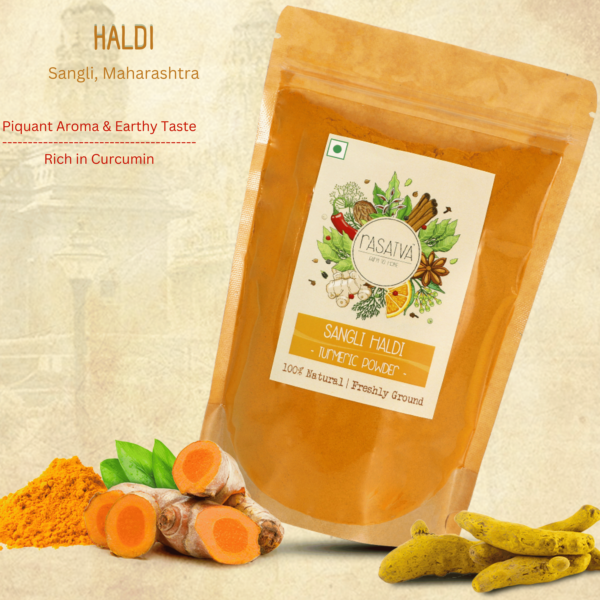 Sangli Haldi | Turmeric Powder | Pack of 4 x 250 grams - Image 2