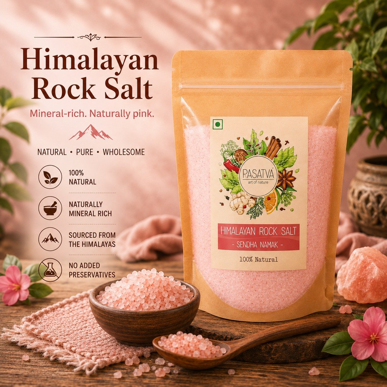 Himalayan Rock Salt | Sendha Namak | 900 grams